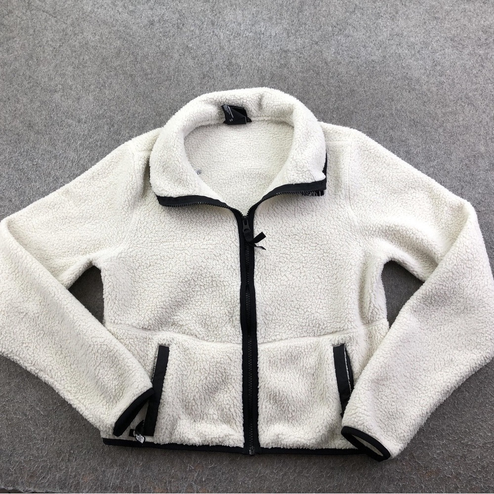 The North Face Women's White Teddy Jacket XS